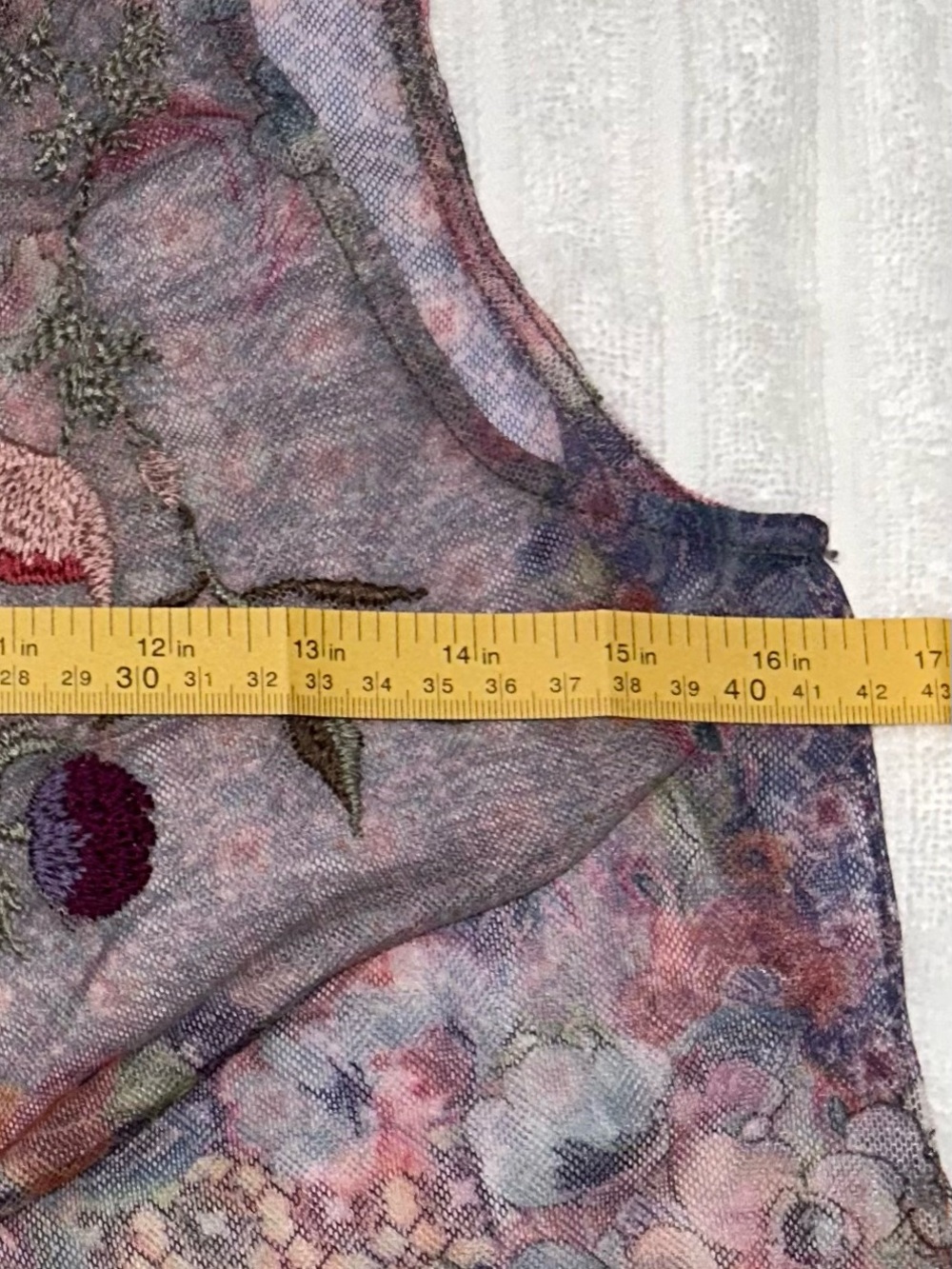 Johnny Was Sheer Floral Dress - Picture 8 of 15